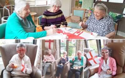 St Georges Day celebrations and church service at The Old Downs Residential Care Home