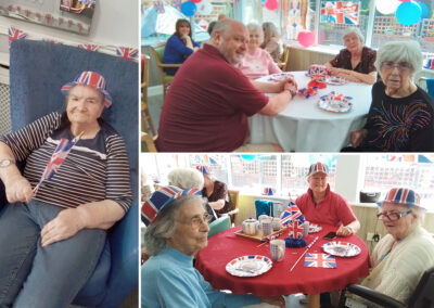 Coronation tea party at The Old Downs Residential Care Home