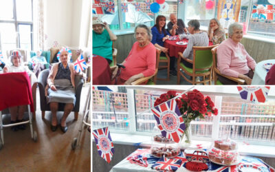 Celebrating the coronation at The Old Downs Residential Care Home