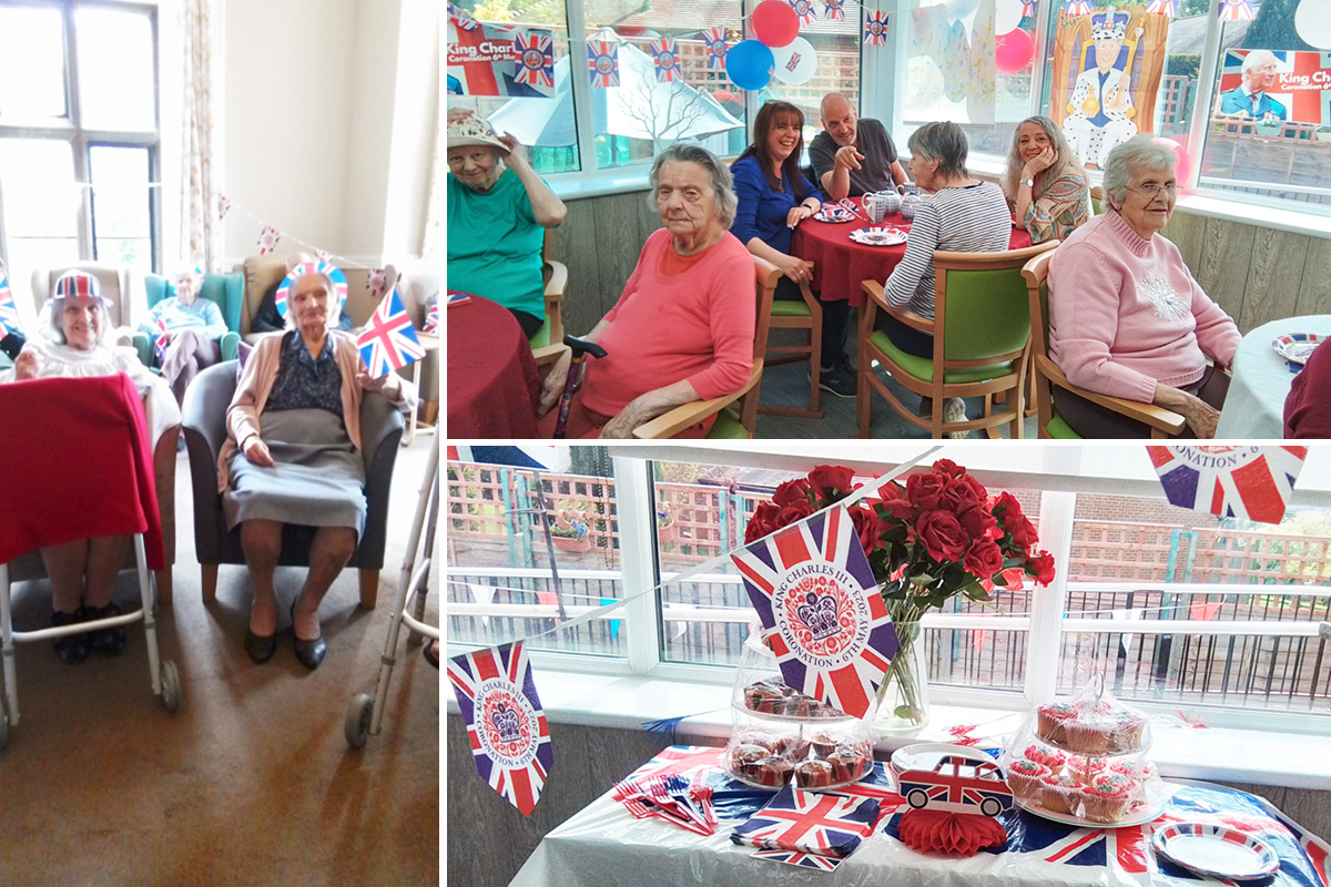 Celebrating the coronation at The Old Downs Residential Care Home