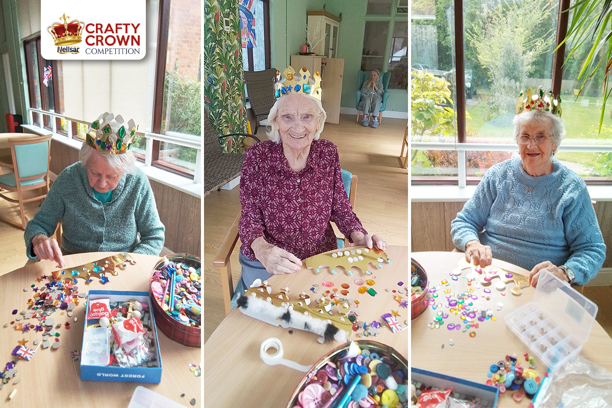 The Old Downs Residential Care Home entering Nellsar Crafty Crown Competition