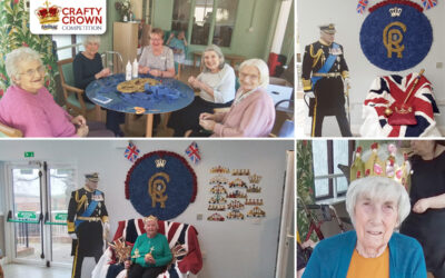 The Old Downs Residential Care Home residents create impressive display for Nellsar Crafty Crown Competition