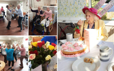 Birthday celebrations at The Old Downs Residential Care Home
