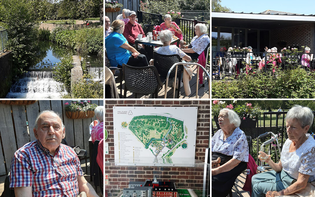 The Old Downs Residential Care Home residents enjoy Hall Place Gardens and gardening