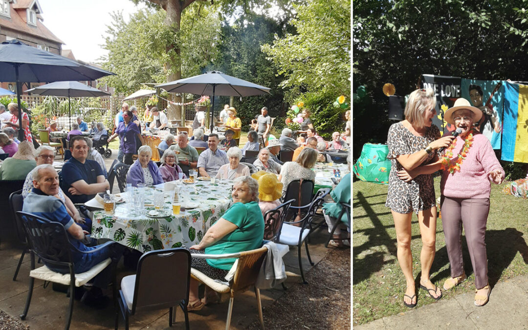 Annual summer BBQ at The Old Downs Residential Care Home