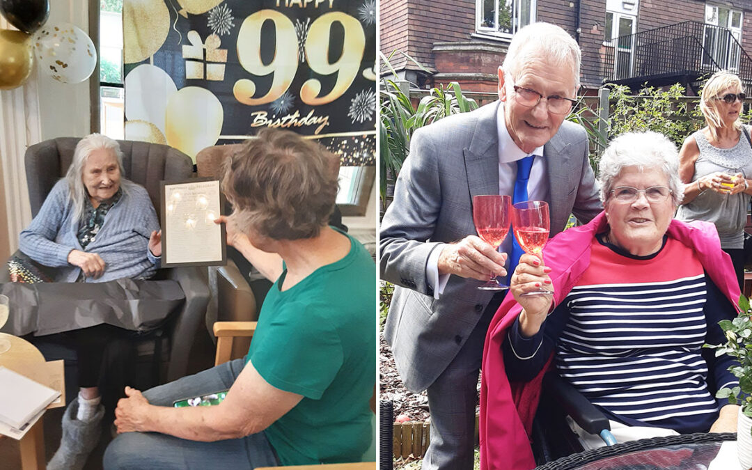 Very special celebrations at The Old Downs Residential Care Home