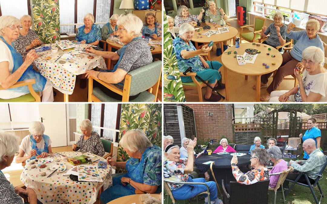 Stone art and bingo at The Old Downs Residential Care Home