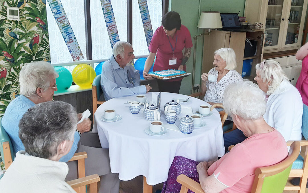 Birthday wishes for Edward at The Old Downs Residential Care Home