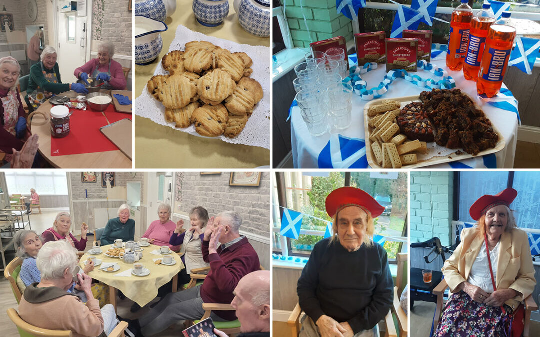 Baking and St Andrews Day at The Old Downs Residential Care Home