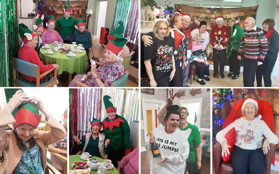 Cheeky elves and Christmas jumpers at The Old Downs Residential Care Home