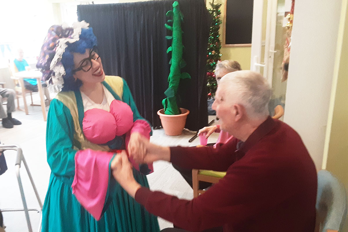 Jack and Beanstalk show at The Old Downs Residential Care Home