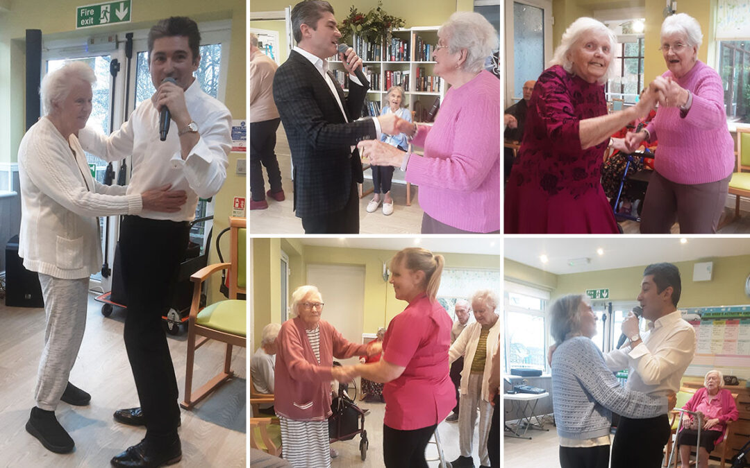 Birthday wishes for Daphne at The Old Downs Residential Care Home