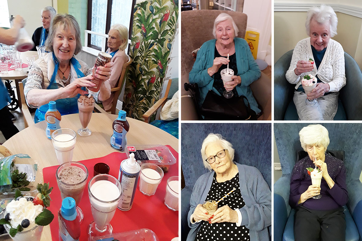 Celebrating National Milk Day at The Old Downs Residential Care Home 