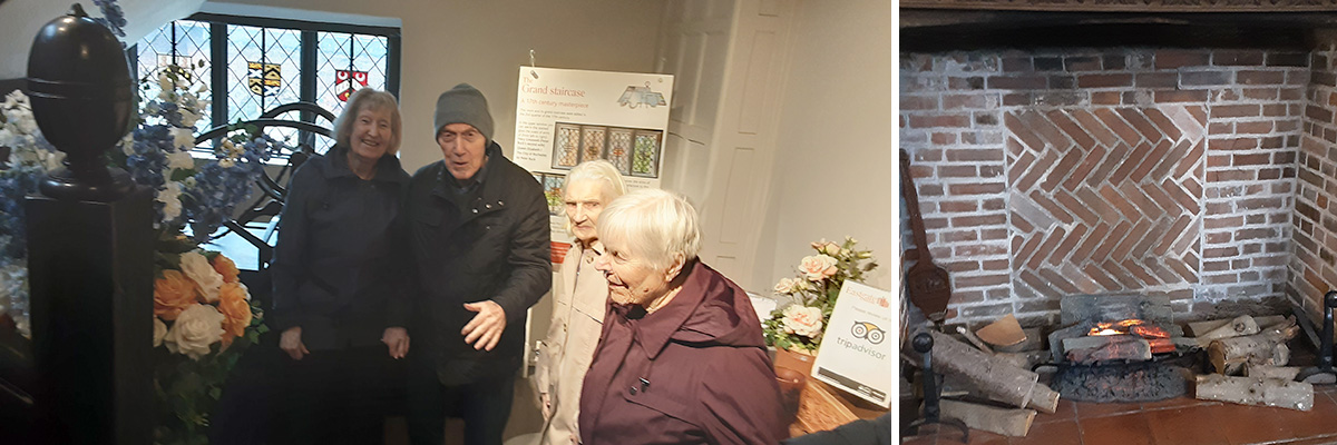 The Old Downs Residential Care Home residents visiting Charles Dickens' house