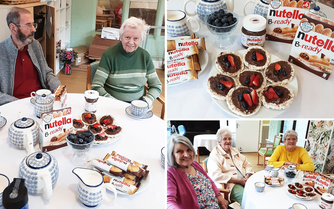 Nutella love at The Old Downs Residential Care Home