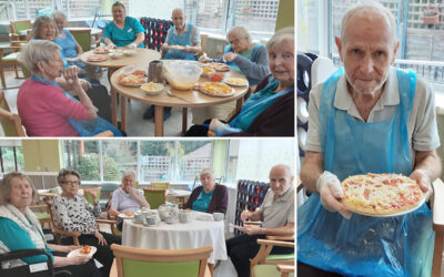 National Pizza Day fun at The Old Downs Residential Care Home