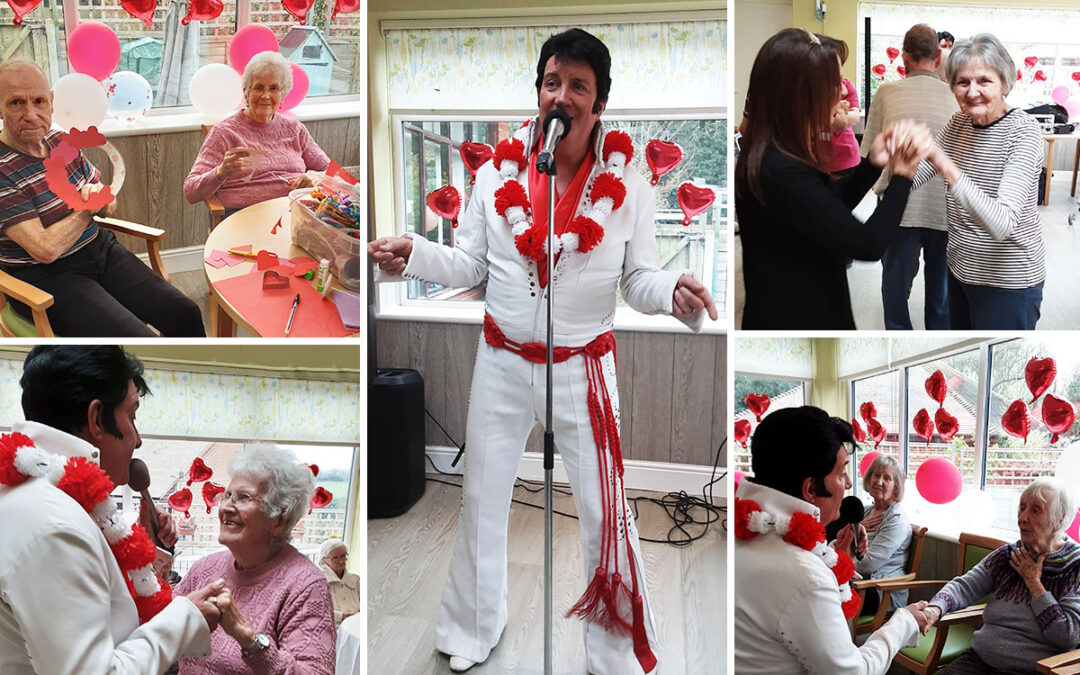 The Old Downs Residential Care Home hosts a Valentines party with Elvis