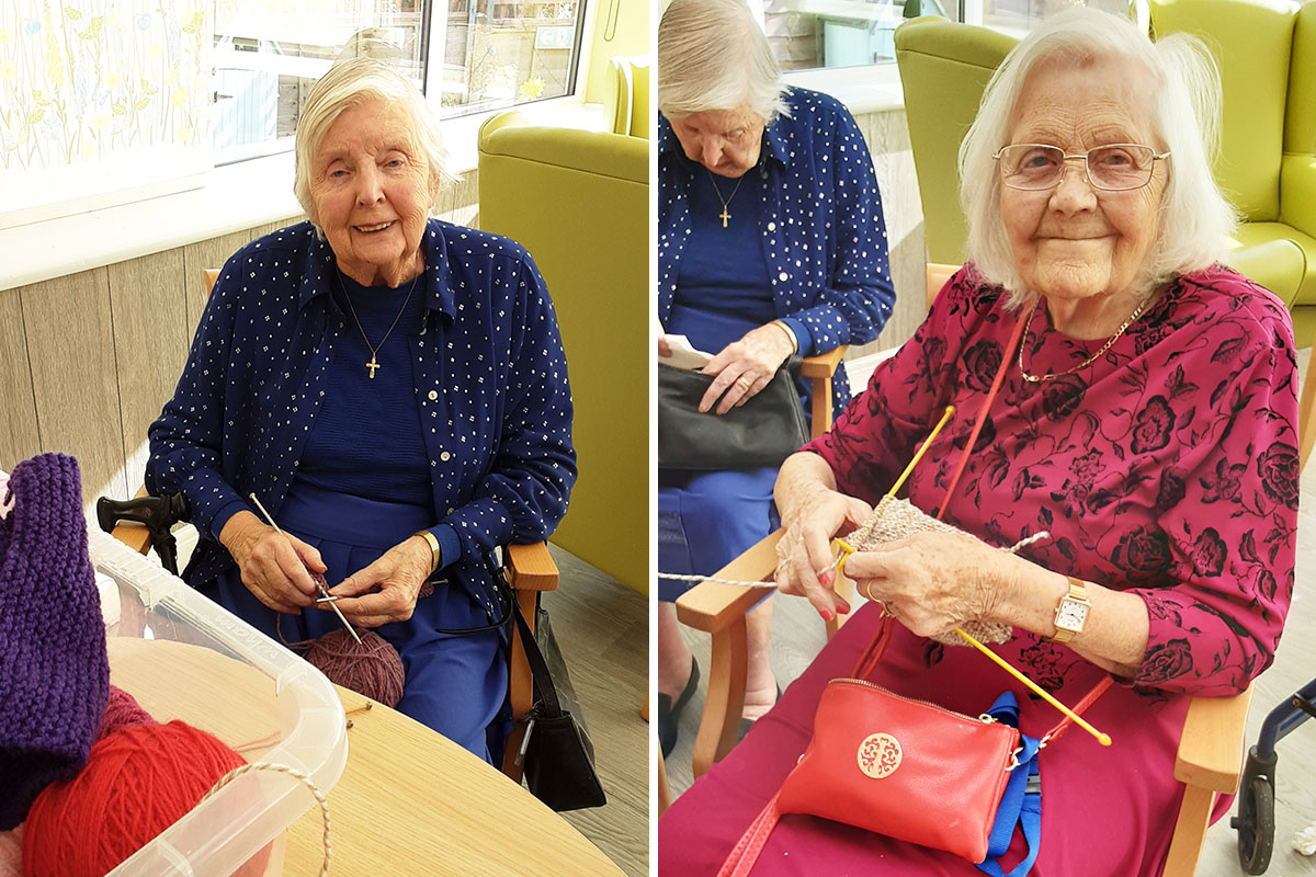 Knit and Natter at The Old Downs Residential Care Home