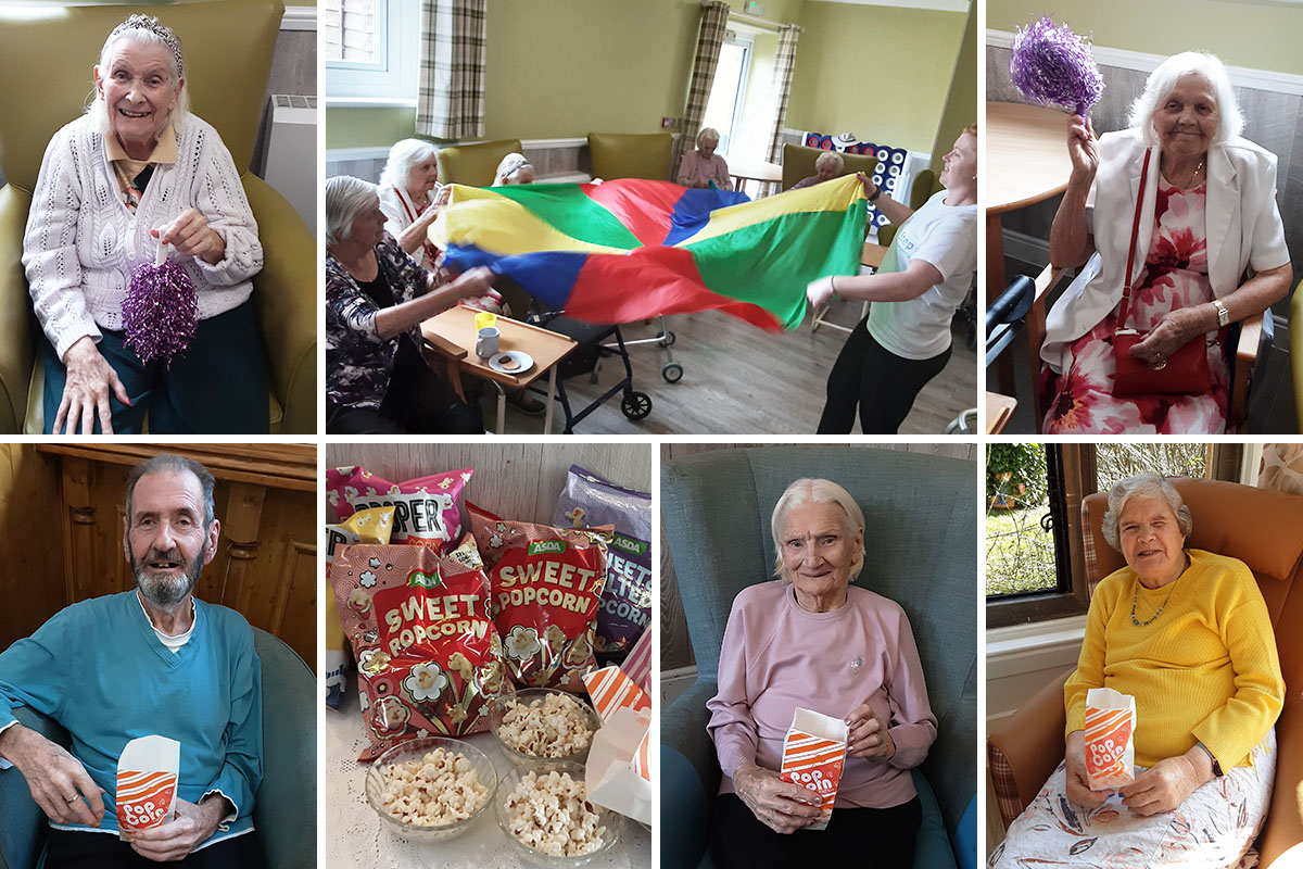 Right Step and popcorn at The Old Downs Residential Care Home