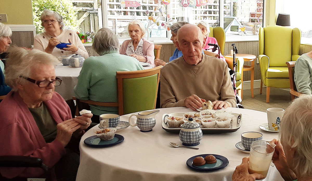 Easter afternoon tea at The Old Downs Residential Care Home