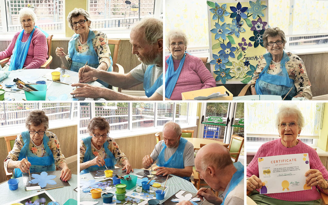 Dementia Action Week creativity at The Old Downs Residential Care Home
