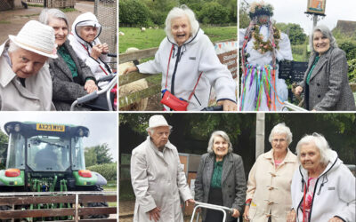 The Old Downs Residential Care Home residents enjoying a visit to Kent Life