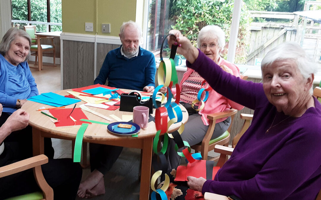 Creative crafts at The Old Downs Residential Care Home