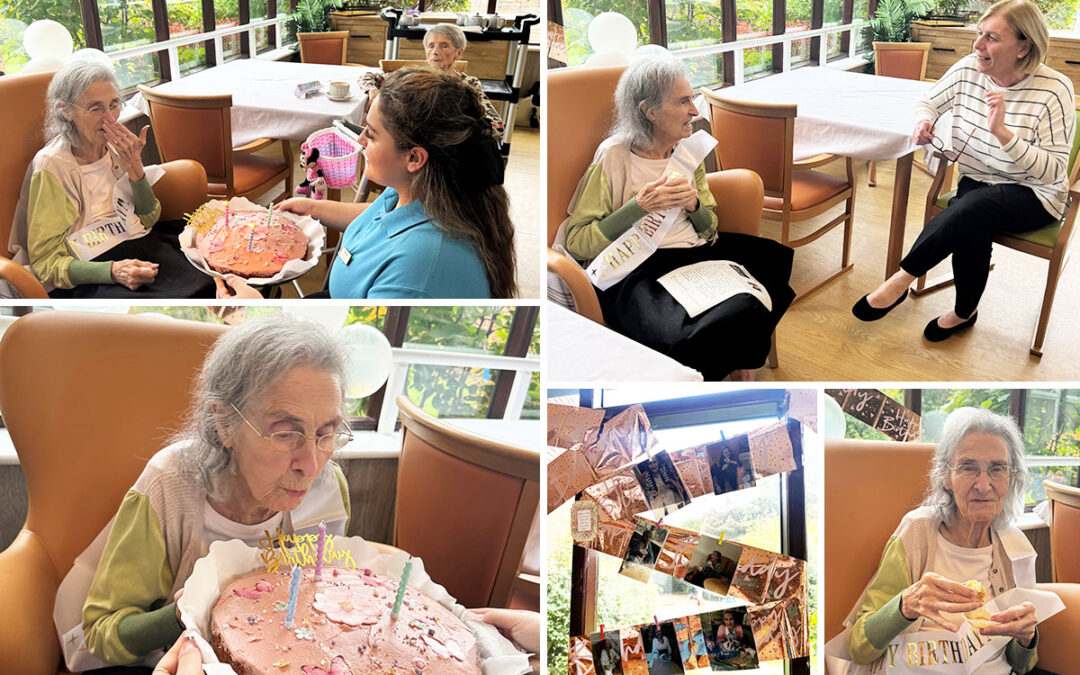 Double birthday celebrations at The Old Downs Residential Care Home