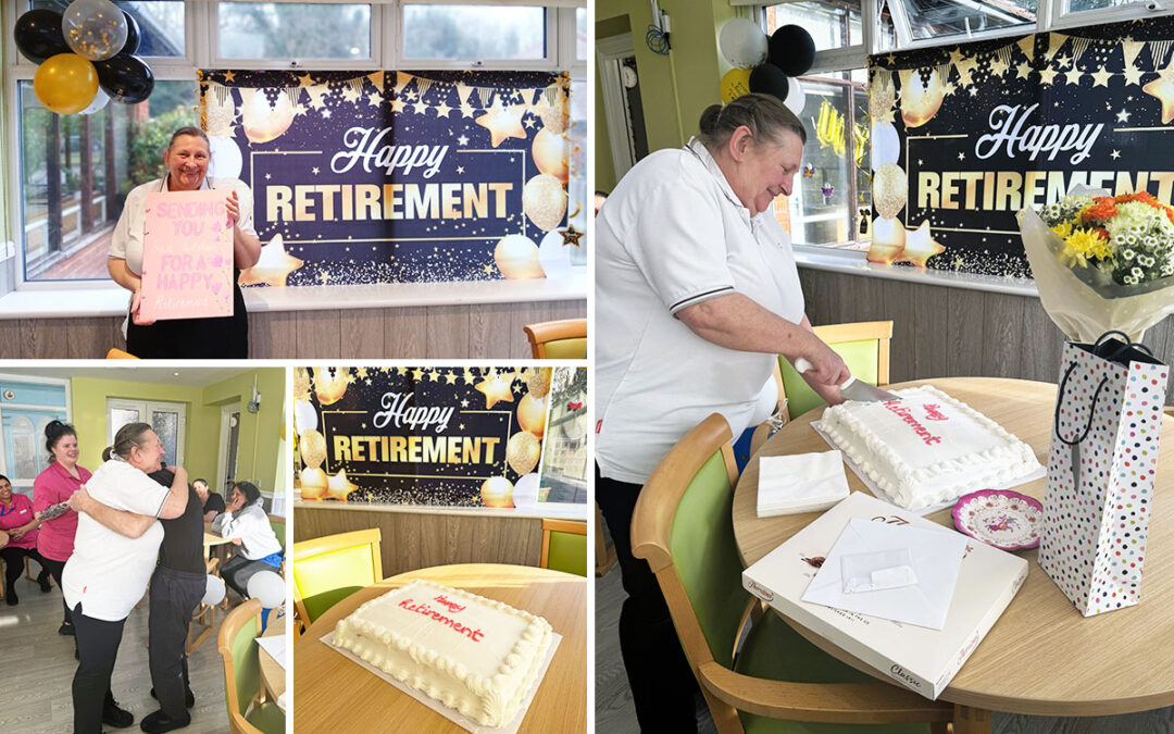 Retirement celebrations for Lorraine at The Old Downs Residential Care Home