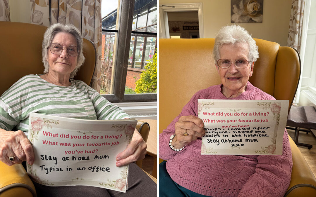 Food for Thought questions at The Old Downs Residential Care Home