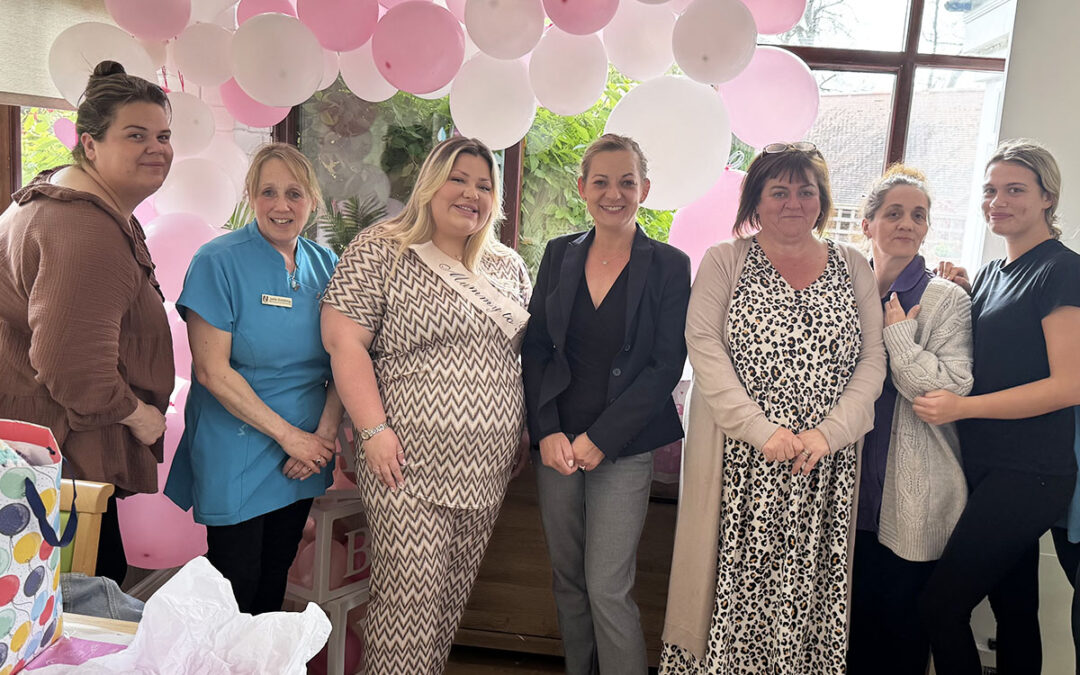 Beautiful baby shower for Amber at The Old Downs Residential Care Home