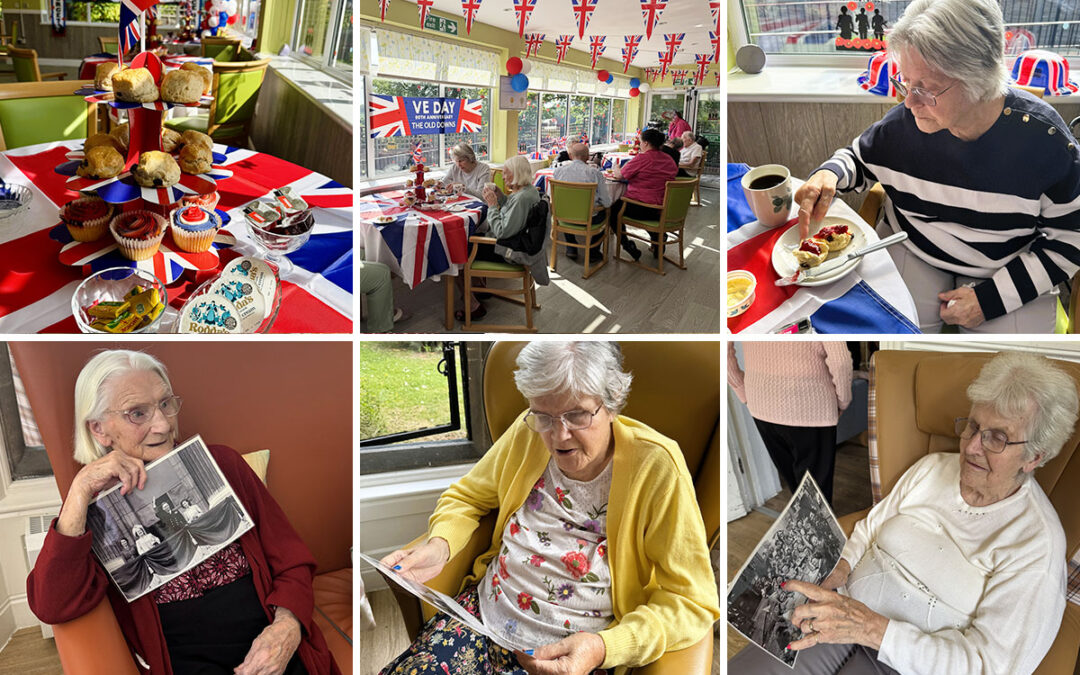 VE Day reminiscence and family tea party at The Old Downs Residential Care Home