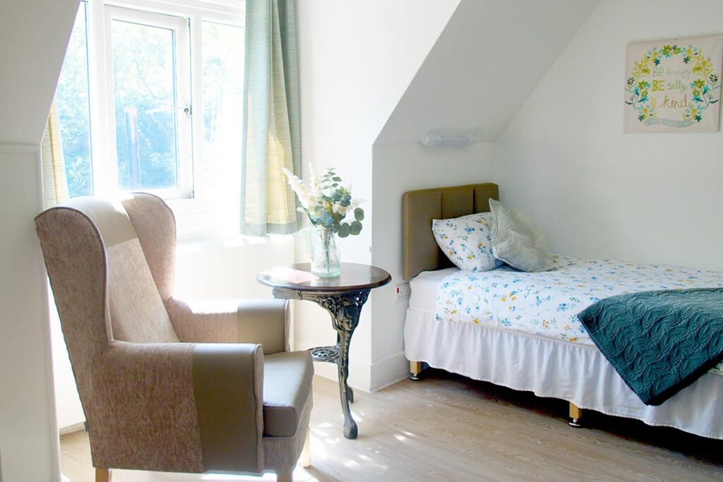 One of our bedrooms at The Old Downs Residential Care Home