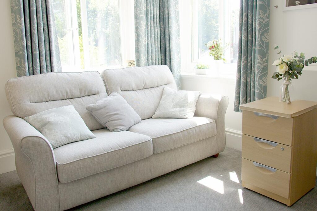 One of our bedrooms at The Old Downs Residential Care Home