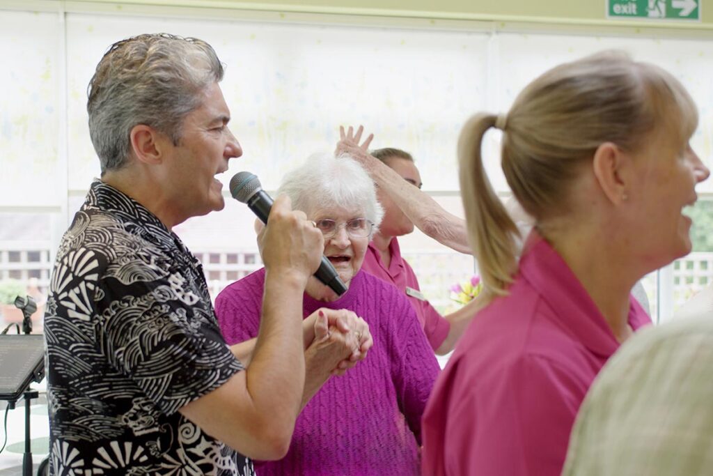 Live music and entertainment at The Old Downs Residential Care Home