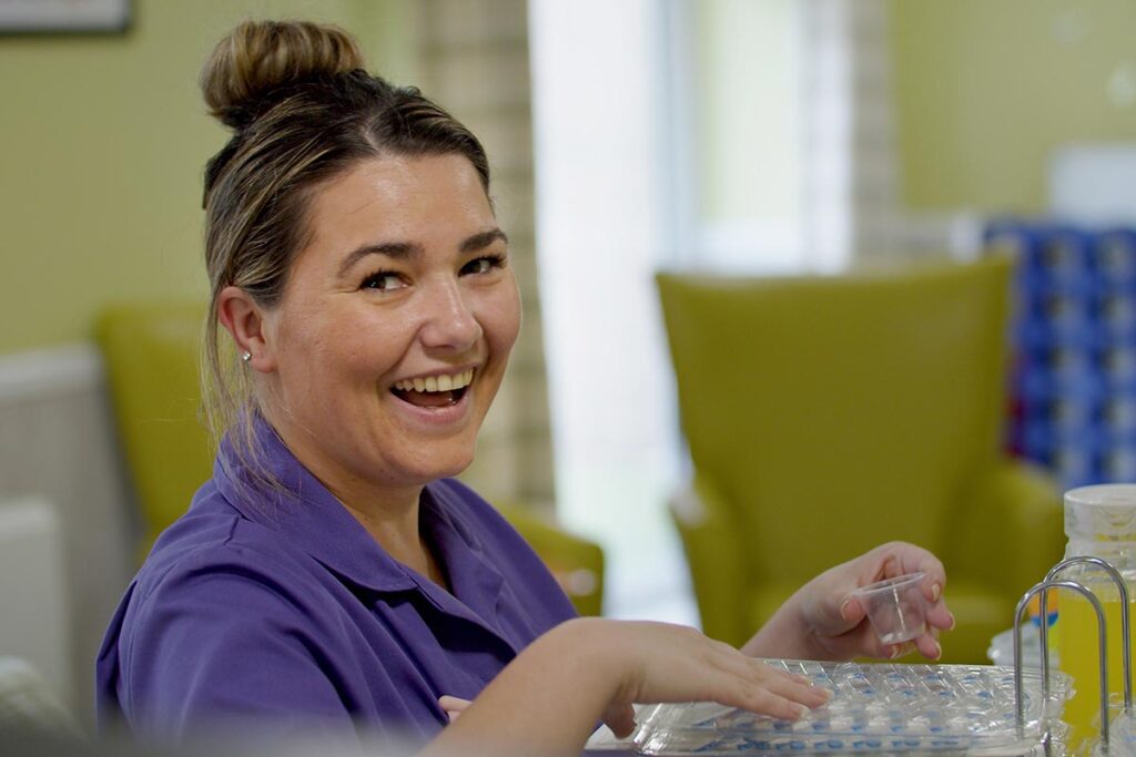One of our team members at The Old Downs Residential Care Home