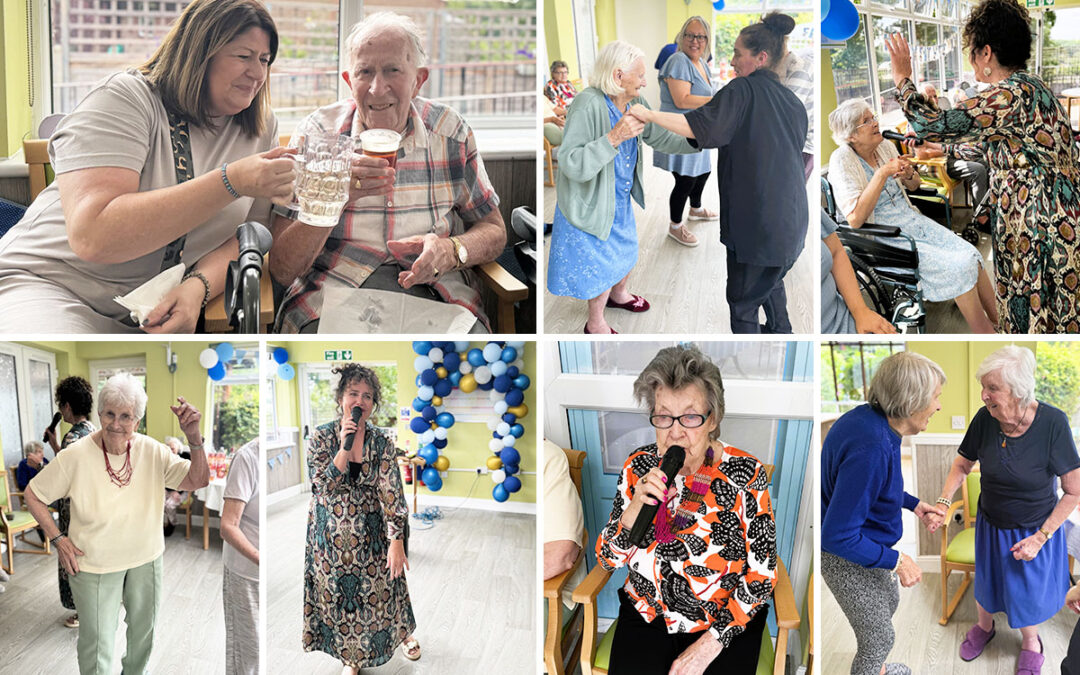 Father’s Day party time at The Old Downs Residential Care Home