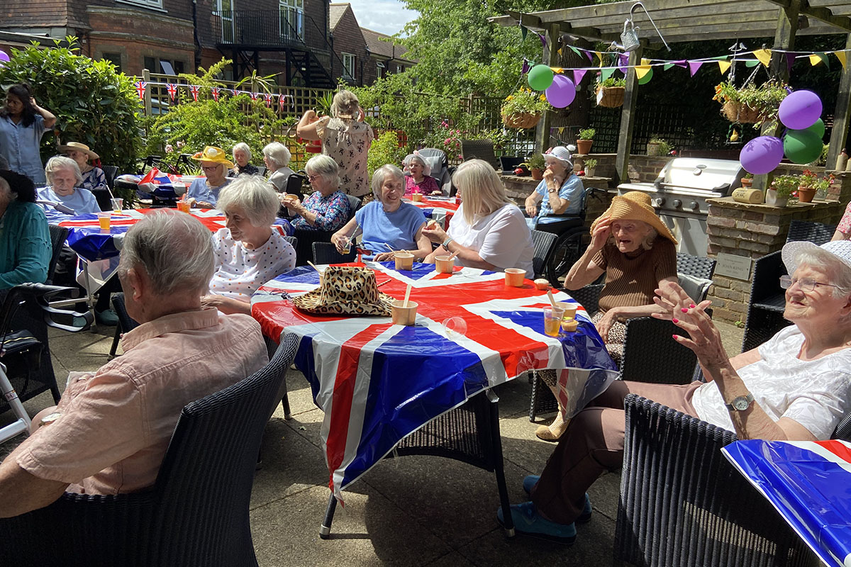 Wimbledon Party at The Old Downs Residential Care Home