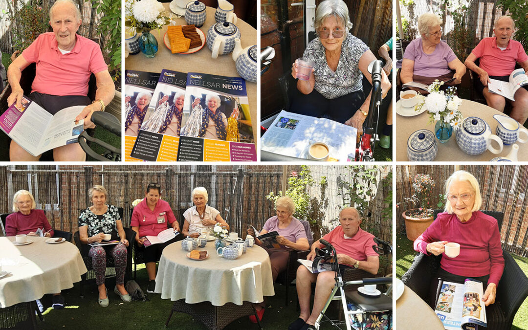 The Old Downs Residential Care Home residents share an afternoon tea with the Nellsar News