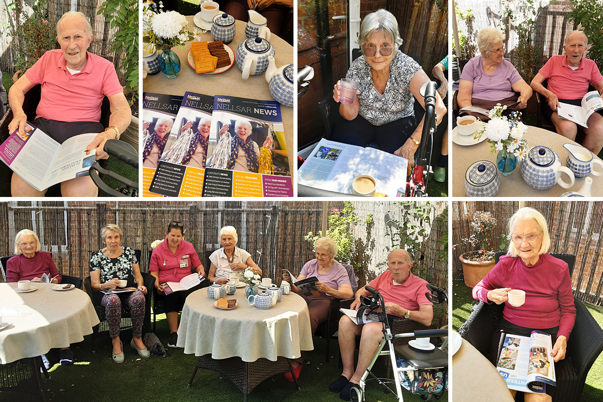 The Old Downs Residential Care Home residents share an afternoon tea with the Nellsar News