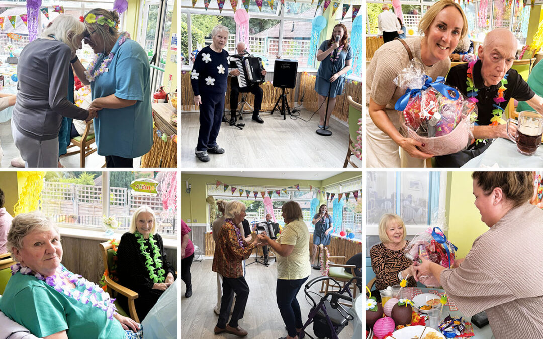 Hawaiian summer party to remember at The Old Downs Residential Care Home