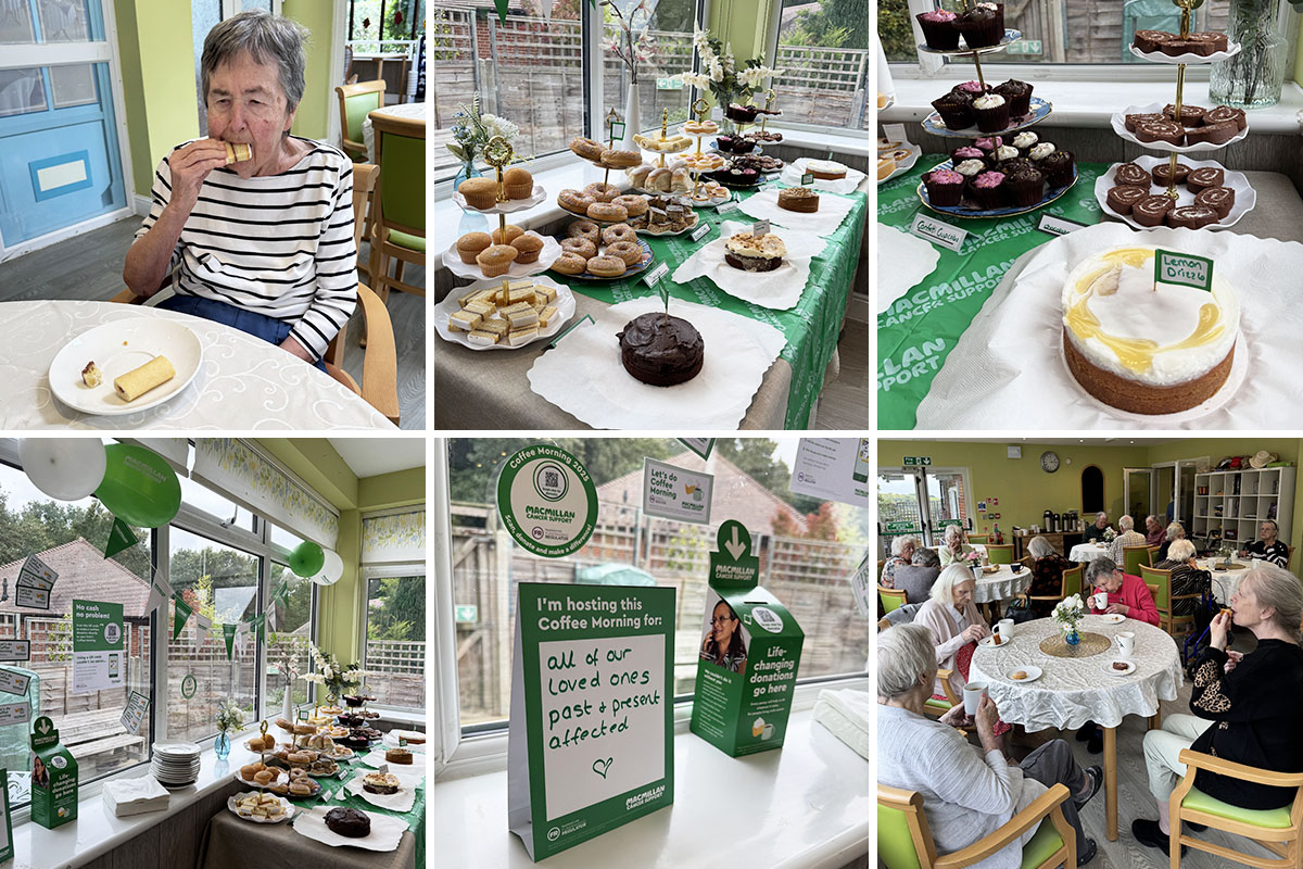Coffee Afternoon supporting Macmillan at The Old Downs Residential Care Home
