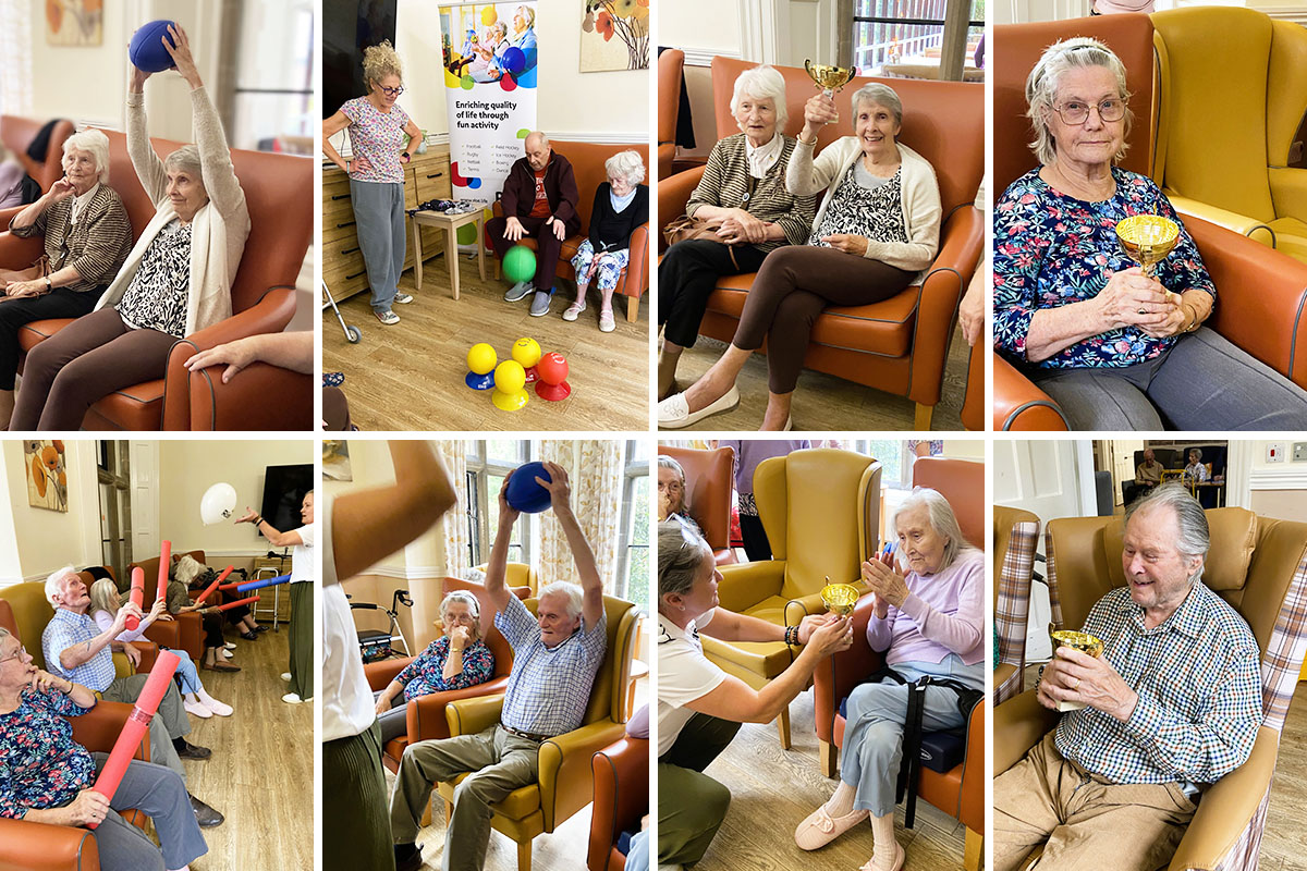 A new movement class for residents at The Old Downs Residential Care Home