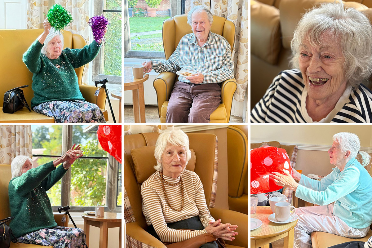 The Old Downs Residential Care Home residents have fun with games and seated fitness