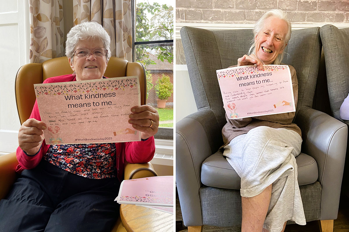 Celebrating World Kindness Day at The Old Downs Residential Care Home