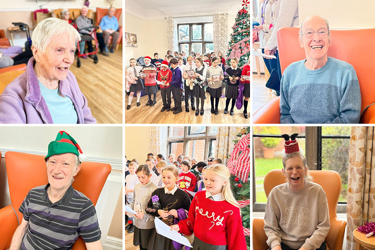 The Old Downs Residential Care Home welcomes local Primary School choir